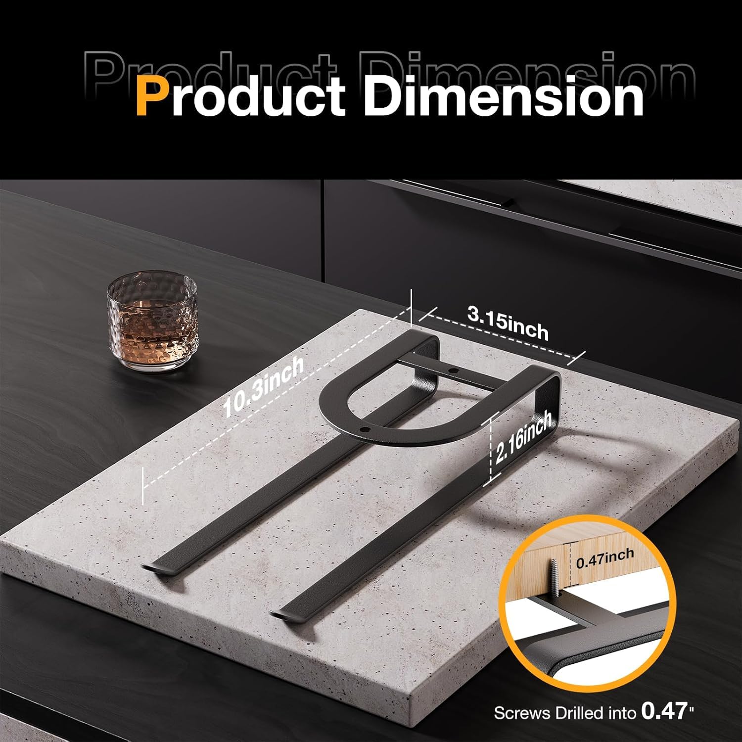 MOJOHAND rack para armario de bebidas, diseño compacto para ahorrar espacio.