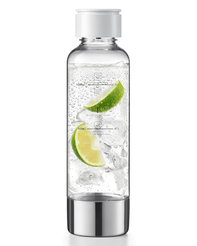 MOKKOM botella frontal 1L mostrando diseño y capacidad útil