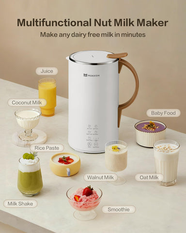 MOKKOM leche de almendra suave, ideal para el desayuno en casa.