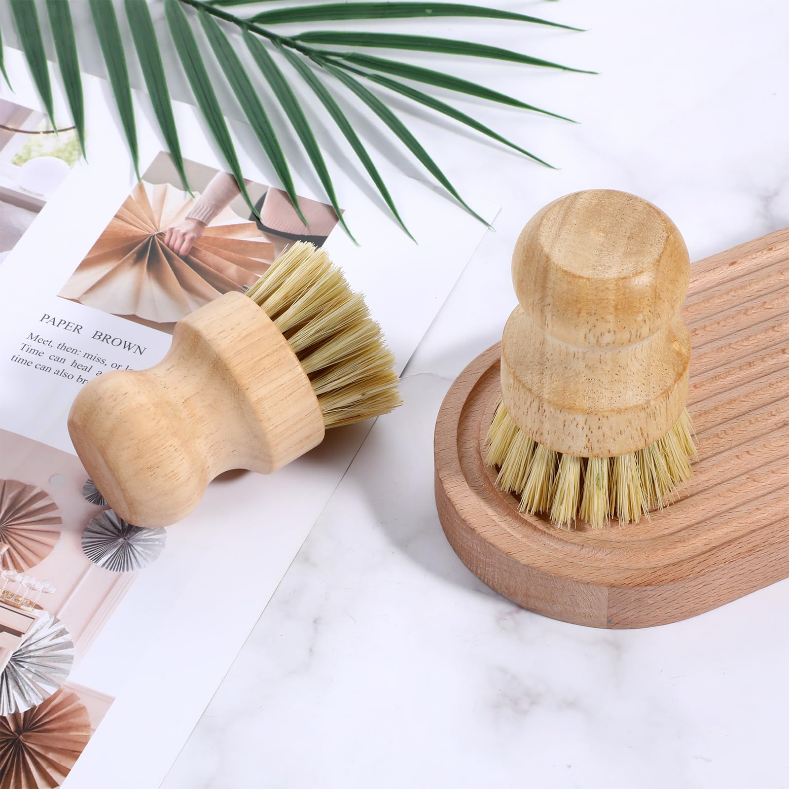 Molain set de 10 cepillos de bambú, solución completa para cocina.