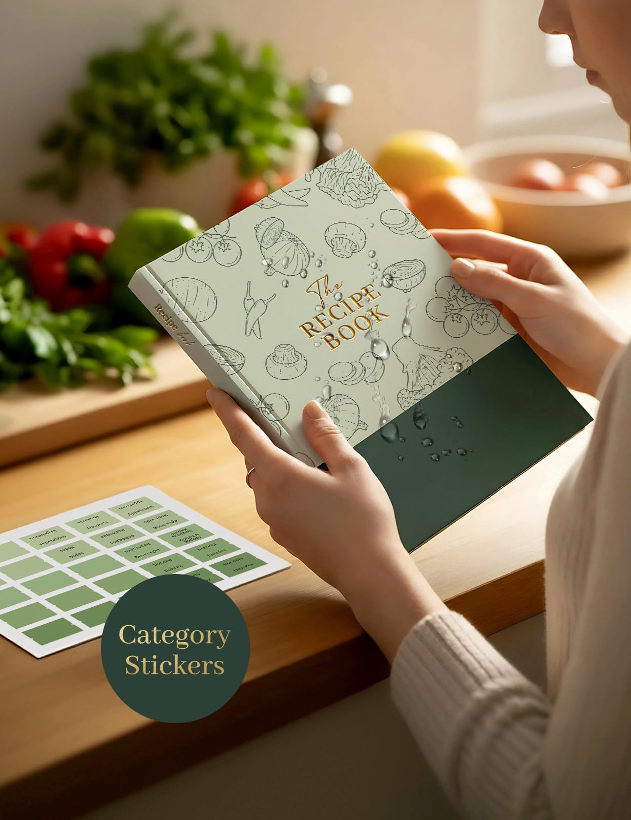 Molekaus libro de recetas, página interna para escribir, ideal para registrar platos y notas