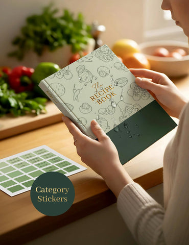 Molekaus libro de recetas, página interna para escribir, ideal para registrar platos y notas