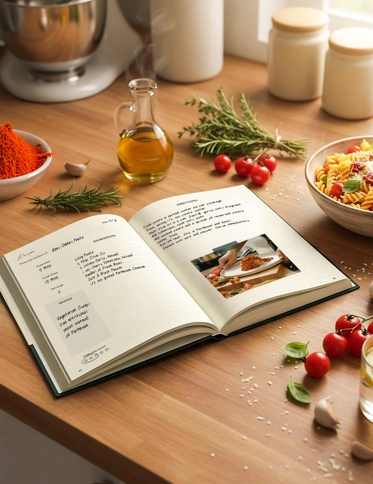 Molekaus libro de recetas, guía de sustituciones de ingredientes para improvisar