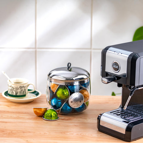 MOLFUJ barra de café en encimera, solución ordenada para paquetes y cremas.