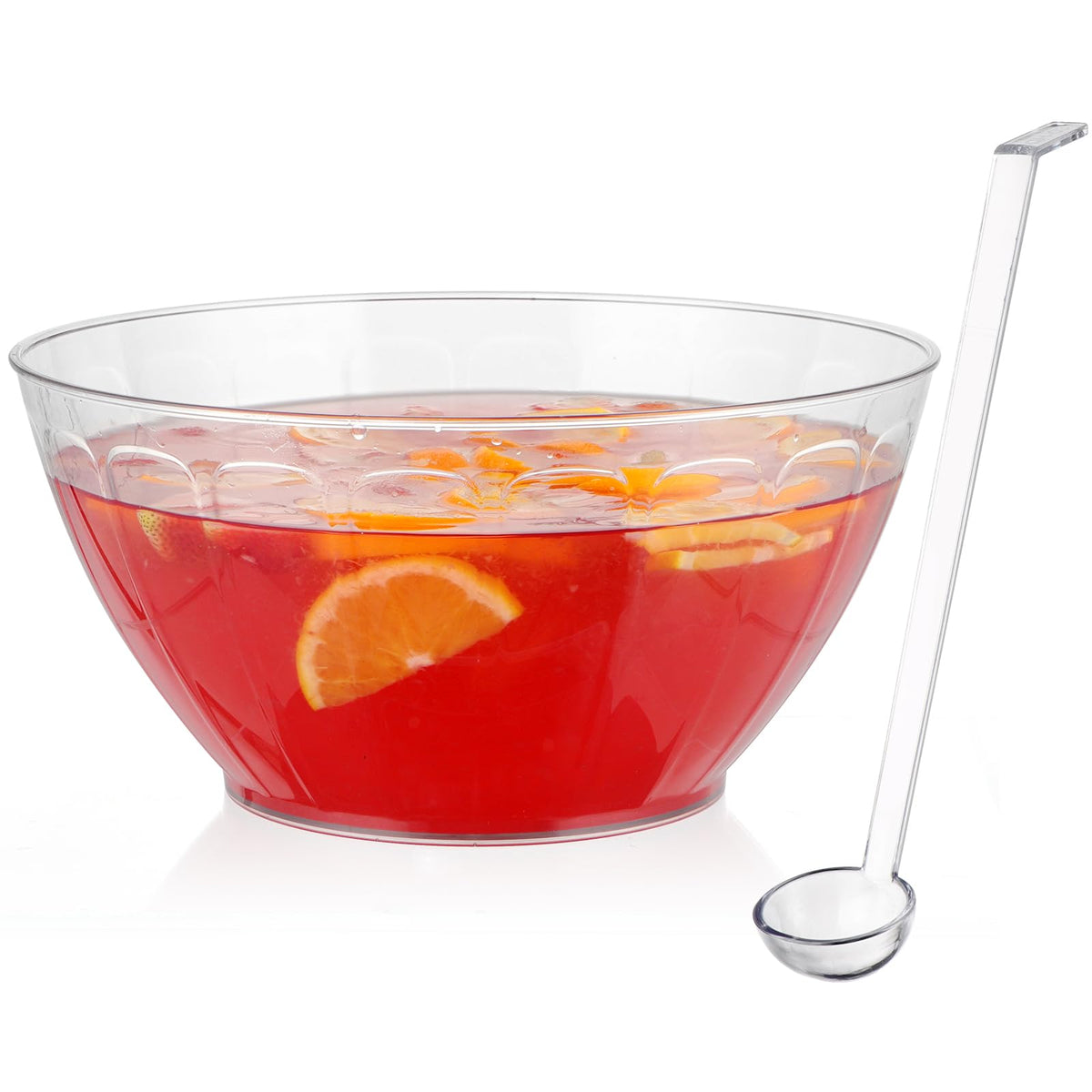 Moligou cuenco ponche 1.8 galones, ideal para fiestas y porciones.