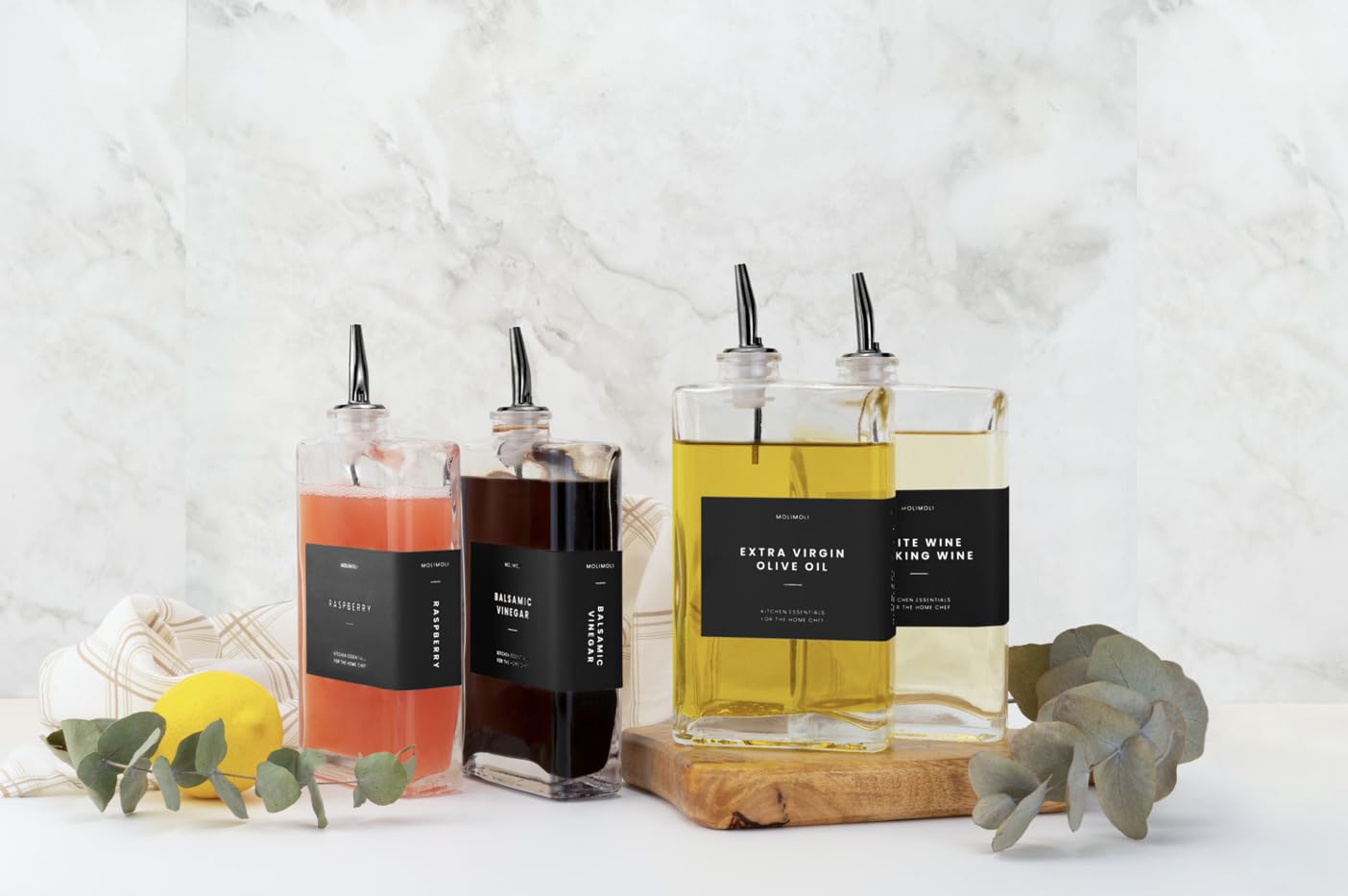 Molimoli tapas pesadas aseguran cierre hermético y filtrado limpio.