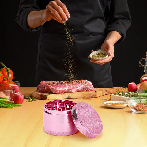 Molino de cocina grande rosa 2,5 pulgadas: uso diario en la cocina