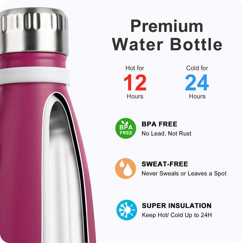 Mollcity botella con cuerda extraíble para colgar de la mochila.