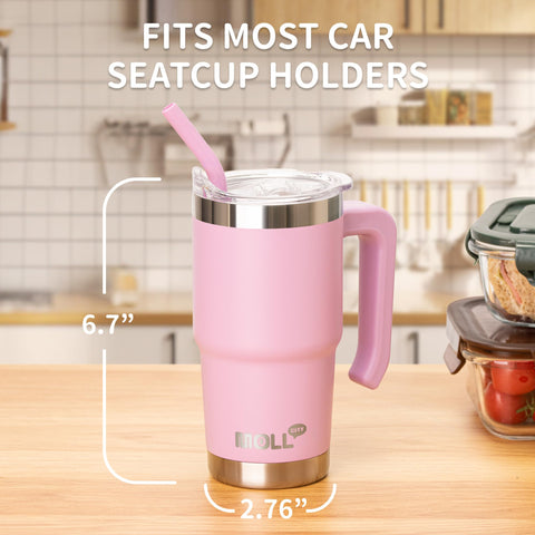 Mollcity tapa y pajilla sin BPA para uso seguro de niños.