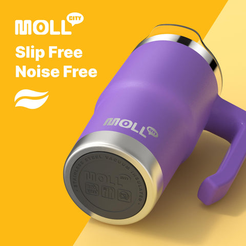 Mollcity Vaso infantil doble pared, mantiene la bebida fría durante más tiempo.