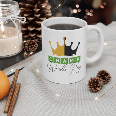 Taza MoltDesigns Champ Wordle King empaque seguro para llegada perfecta.
