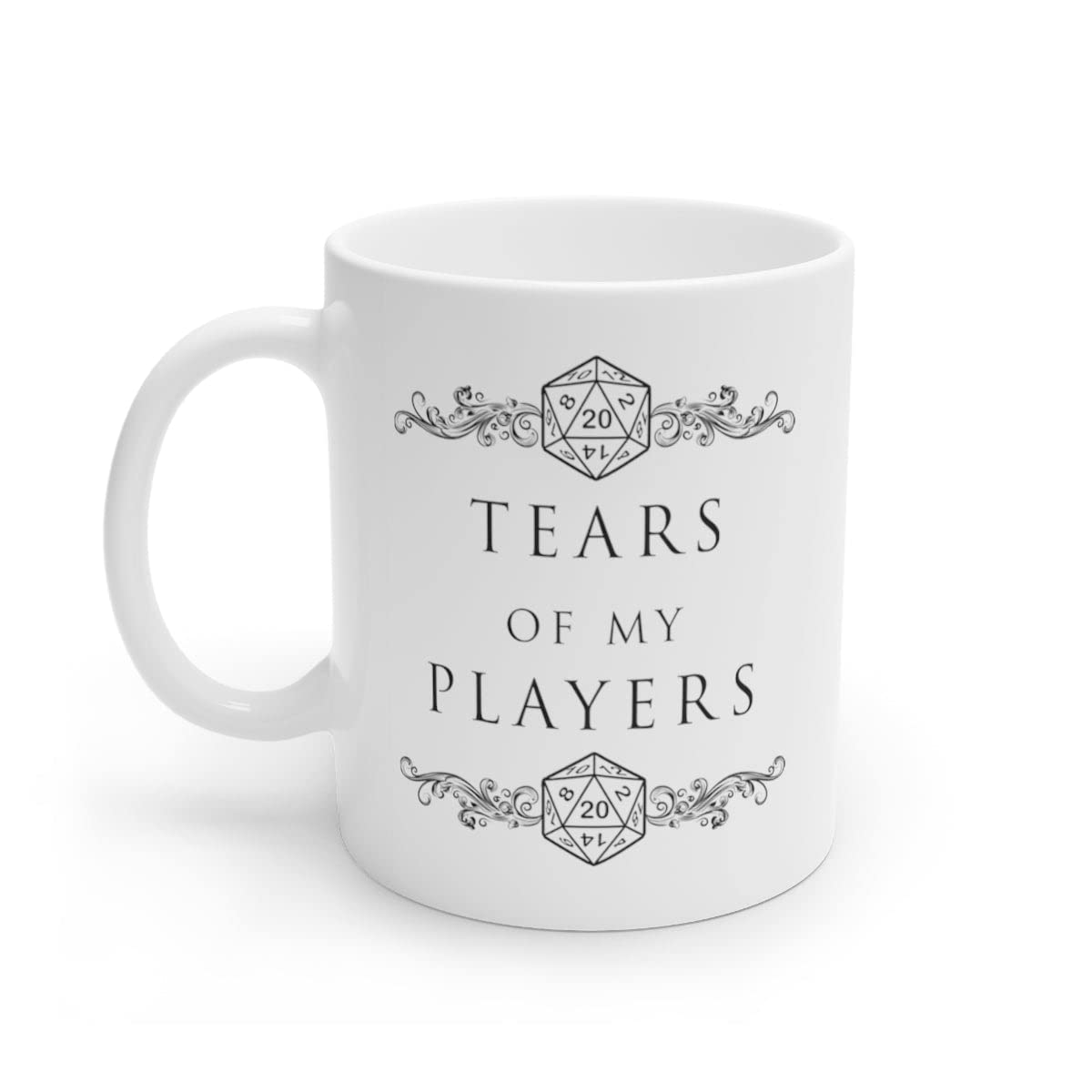 Taza MoltDesigns Tears Of My Players frente, regalo perfecto para fanáticos de D&D