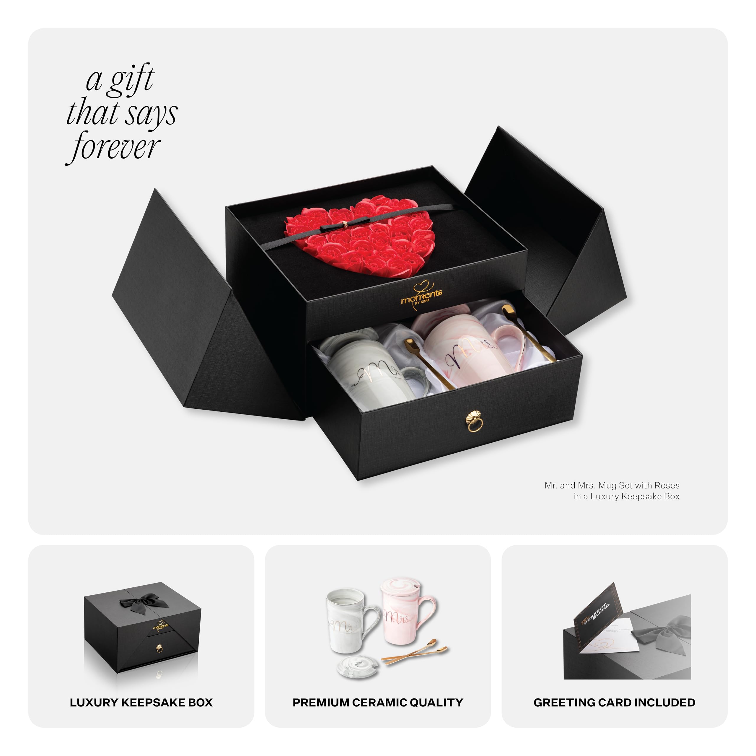 Momentos KEFF caja regalo estilo mariposa, lista para sorprender.