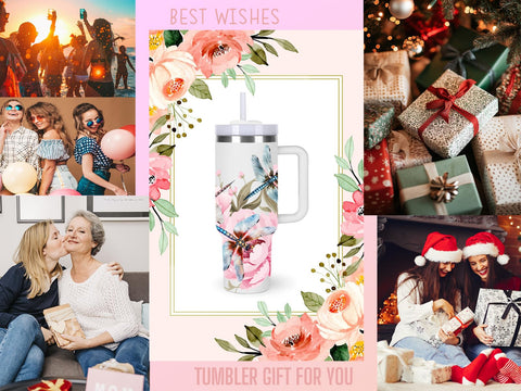 momocici uso diario libelula tumbler para agua, café o jugo.