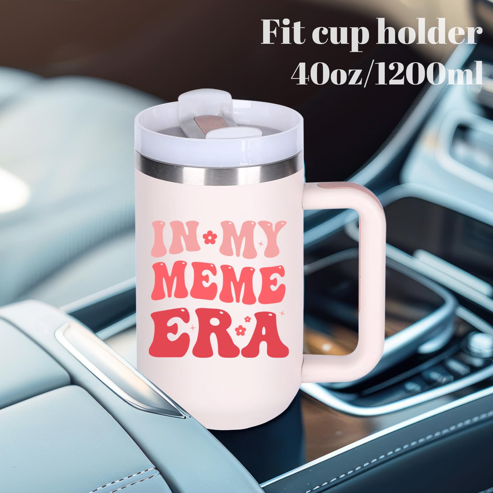 Momocici vaso compatible con portavasos de coche para viajar.