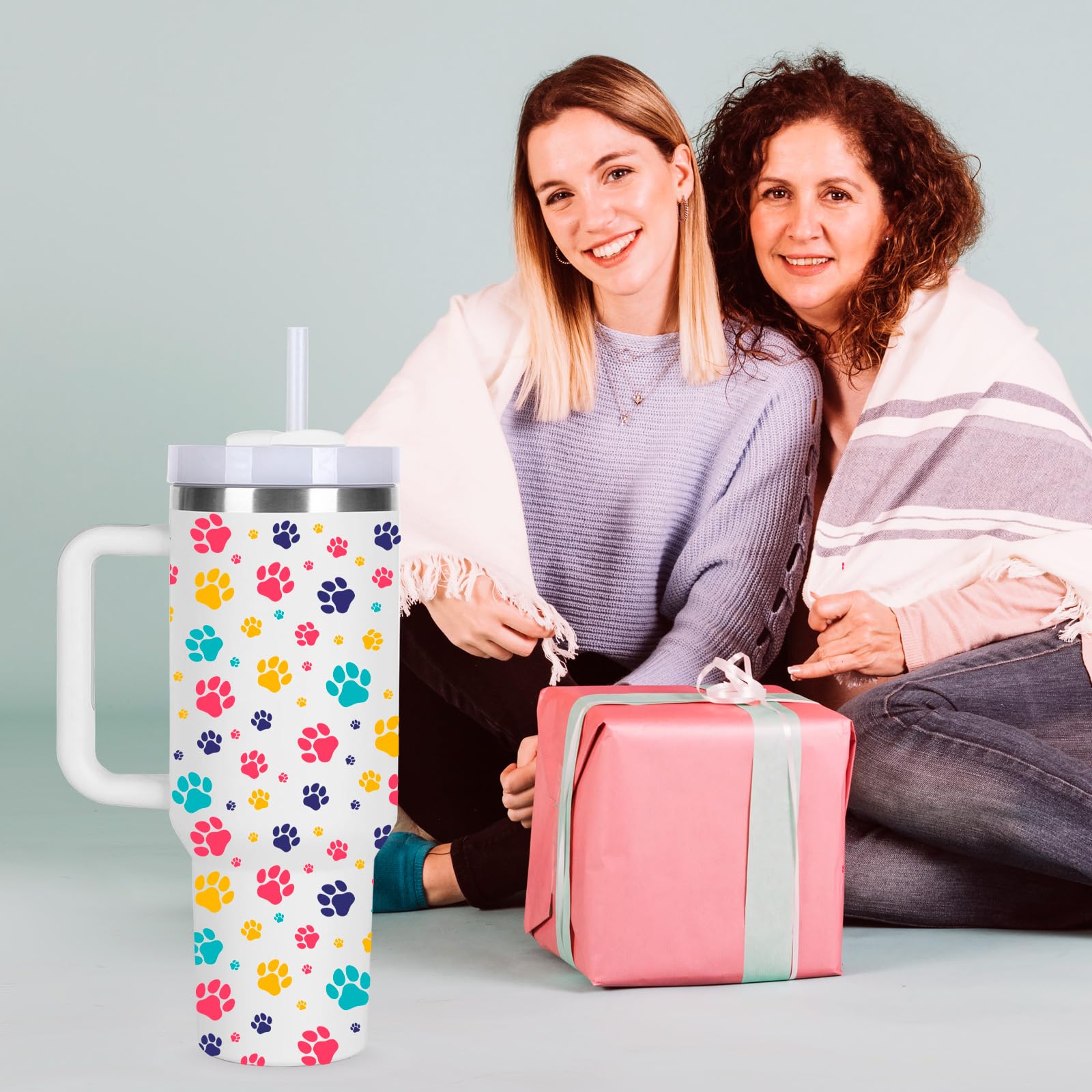 momocici vaso huellas para mujer, ideal como regalo de cumpleaños o Navidad