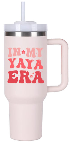 Vaso térmico momocici 40 onzas con asa para Yaya era, mantiene frío o caliente todo el día.