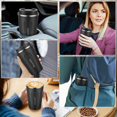Capacidad de 380ml 12oz ideal para uso diario y viajes cortos