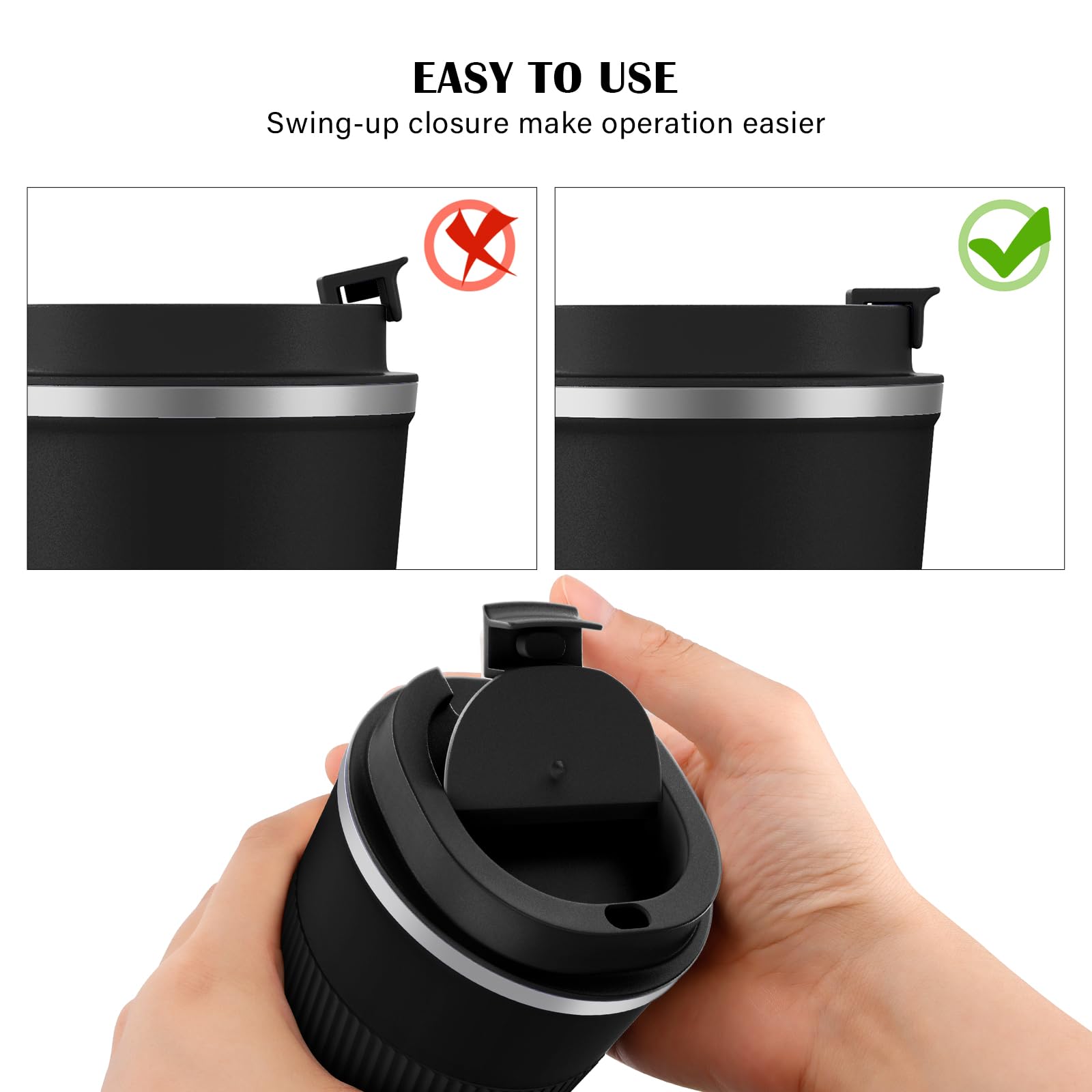 Taza MOMSIV 380 ml, diseño portátil para interiores y exteriores.