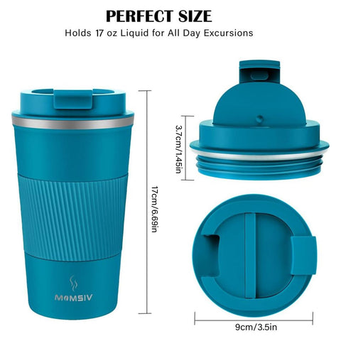 Empuñadura de silicona en la taza MOMSIV para un agarre cómodo.