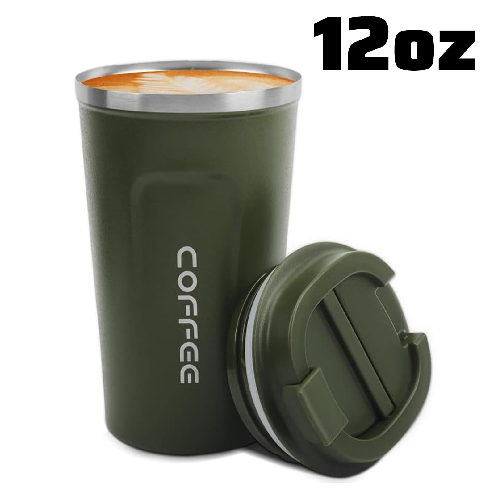 Color verde militar de la taza MOMSIV para un estilo sobrio.