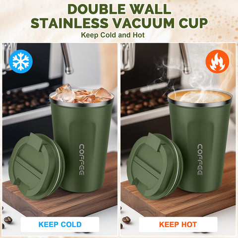 Tapa de rosca de la taza MOMSIV con cierre seguro para evitar derrames.