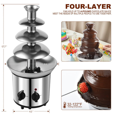 Torre de acero inoxidable MOMULL mantiene la salsa caliente
