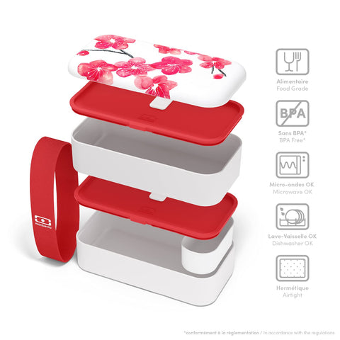 Monbento MB Original Blossom material libre de BPA, seguro para uso diario.