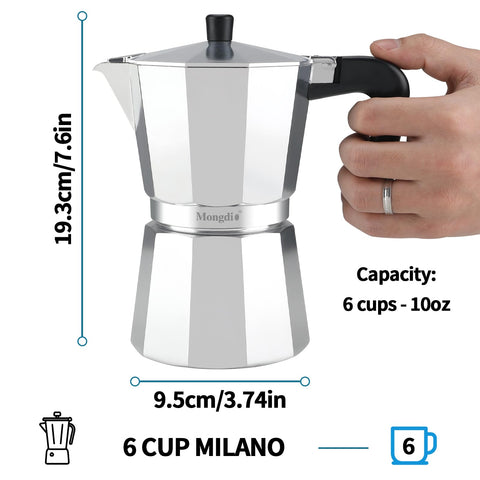 Limpieza fácil de la cafetera Mongdio para uso rápido