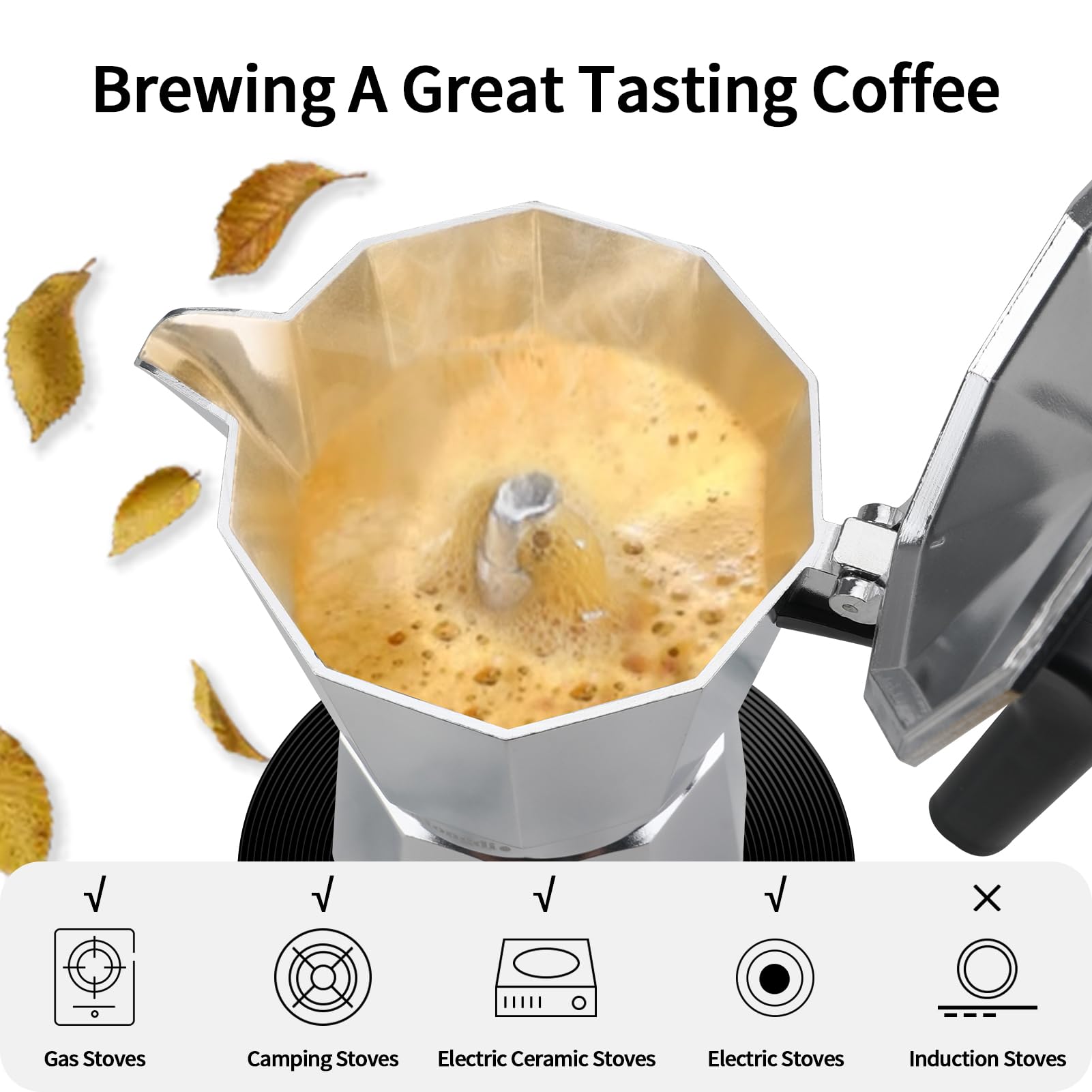 Mango resistente al calor de la Mongdio moka-pot
