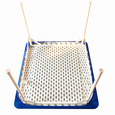 Monibana mantel azul 34x34, ideal para eventos y fiestas.