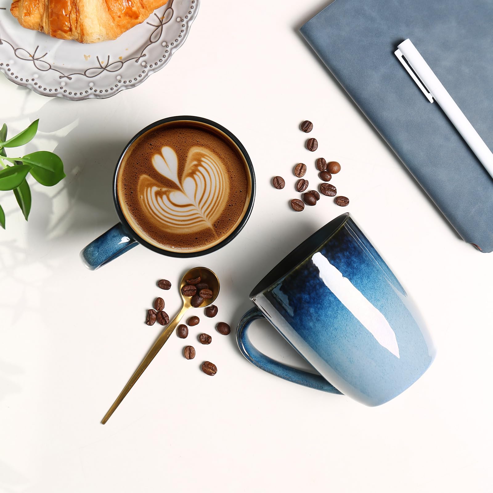 MONITO set de 6 tazas para uso diario en casa u oficina.