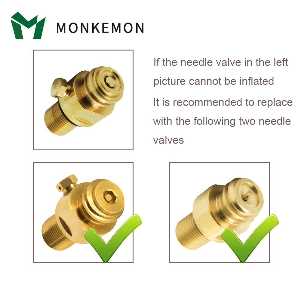 MONKEMON CGA320 indicador de presión en la manguera para rellenar CO2 con precisión