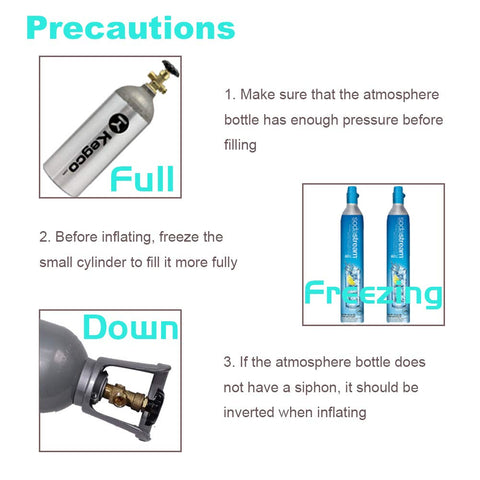 MONKEMON CGA320 salida TR21-4 para botellas de soda compatibles