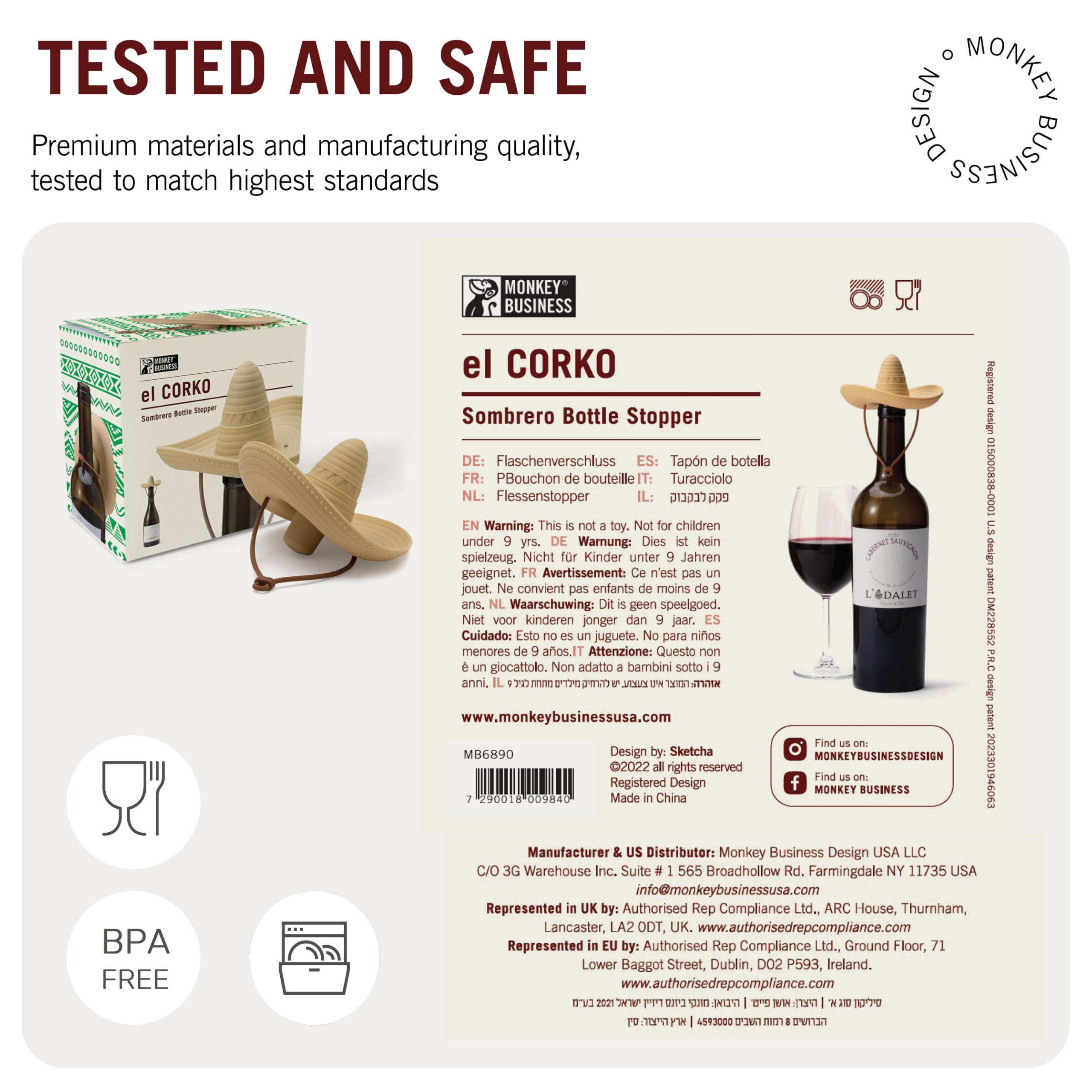 Monkey Business Diseño Divertido: añade encanto a la mesa.