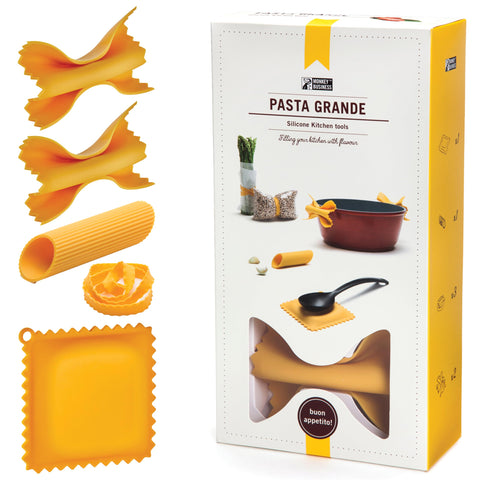 Monkey Business Pasta Grande: agarres de olla para manipular utensilios calientes con seguridad
