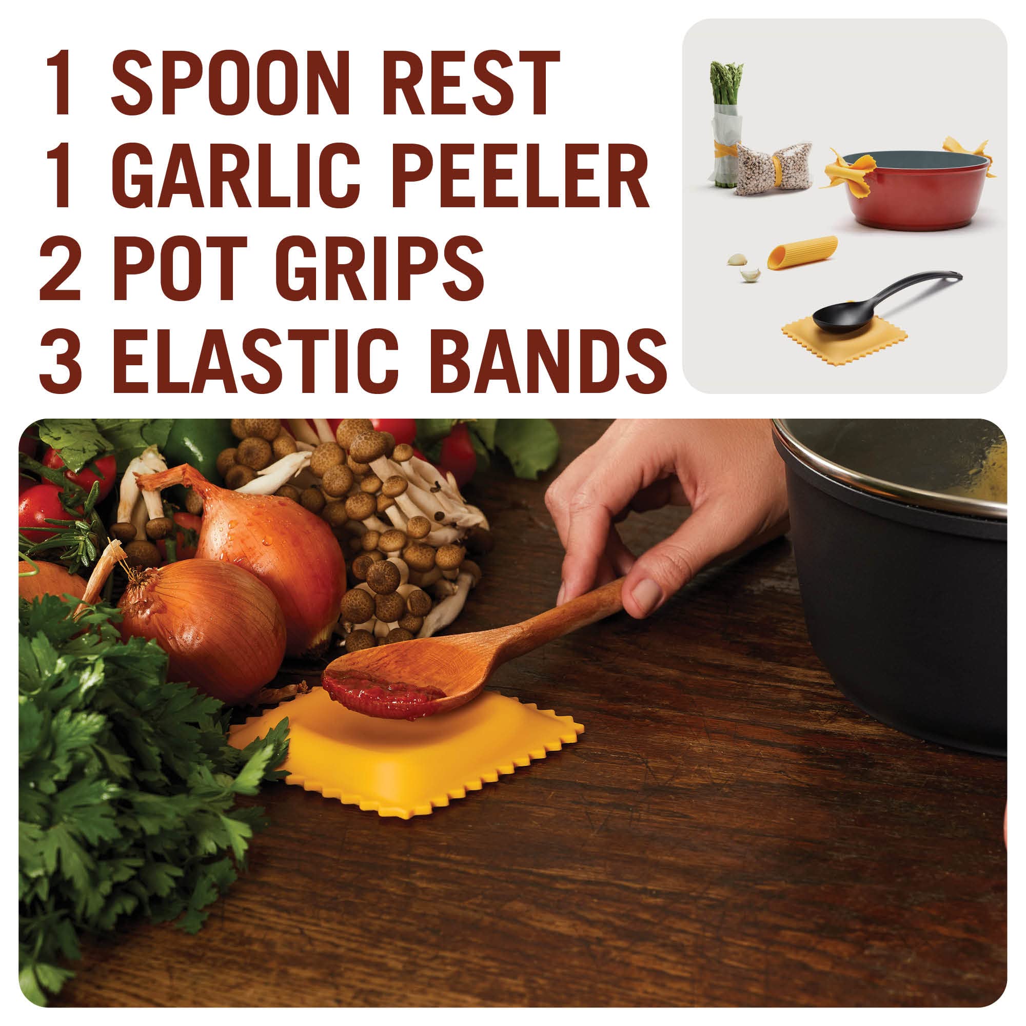 Monkey Business Pasta Grande: tubo para pelar ajo, rápido y cómodo