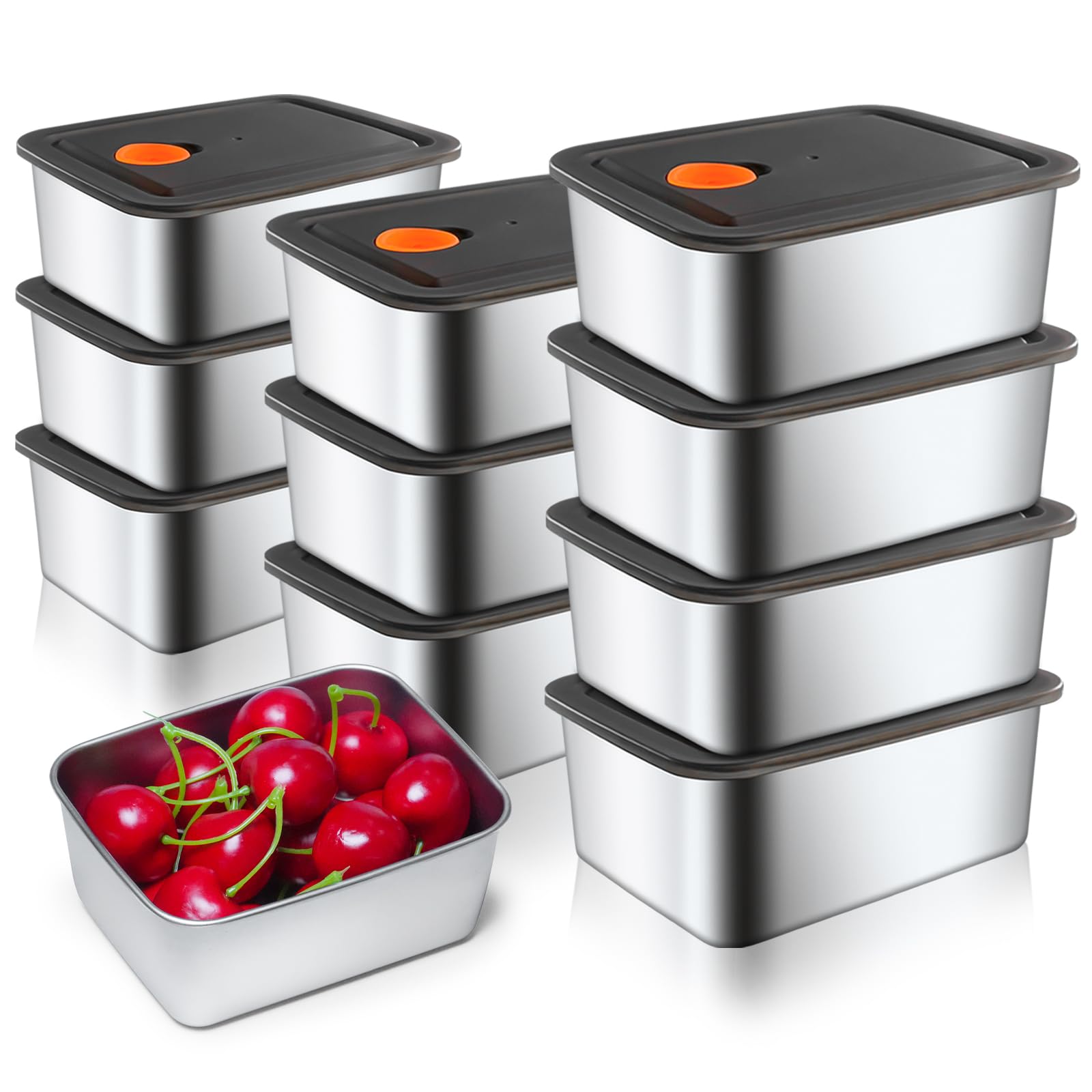 Conjunto monoan de contenedores 16 oz para comidas, apilables
