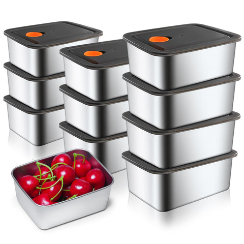 Conjunto monoan de contenedores 16 oz para comidas, apilables