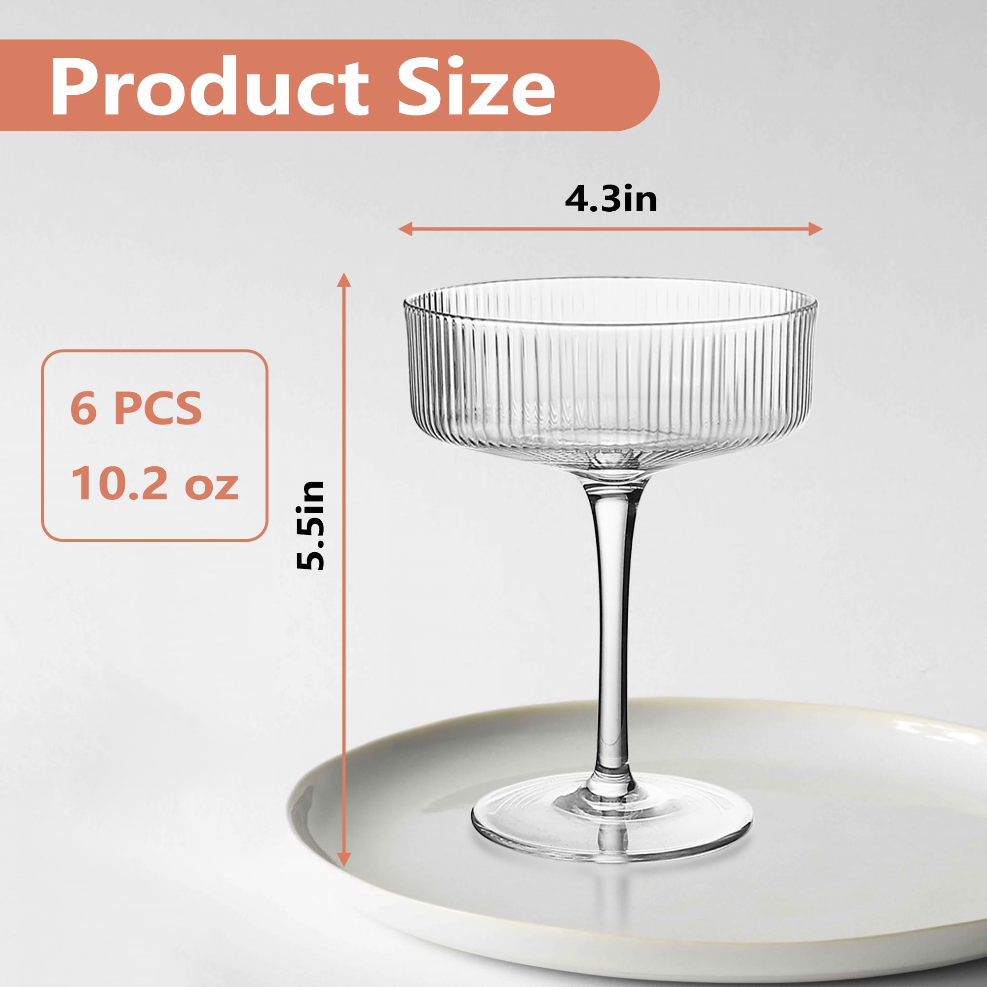 Montex copa margarita ondulada de 10 oz, ideal para fiestas.