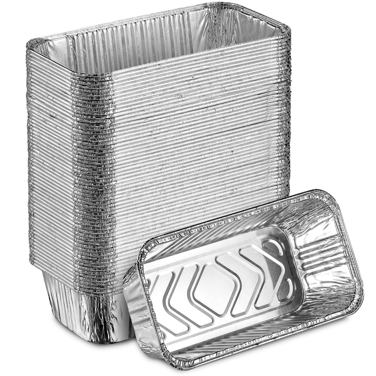 Montopack molde de aluminio para pan profundo, ideal para hornear y servir.