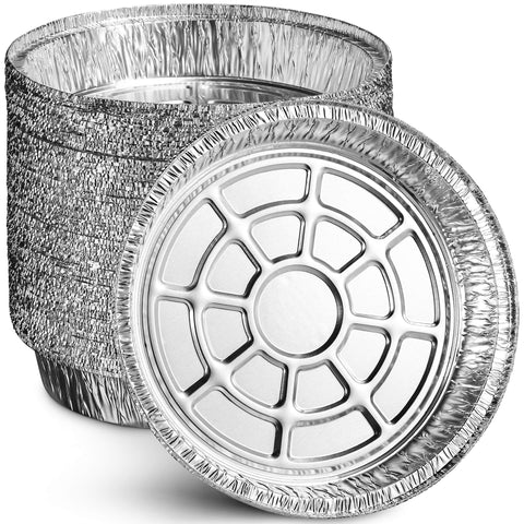 Montopack pan de aluminio 9 pulgadas, ideal para hornear y servir porciones.
