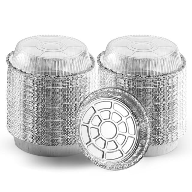Montopack siete pulgadas aluminio con tapa transparente para hornear y servir