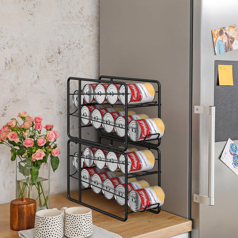 MOOACE organizador de latas para cocina, diseño deslizante facilita tomar una lata.