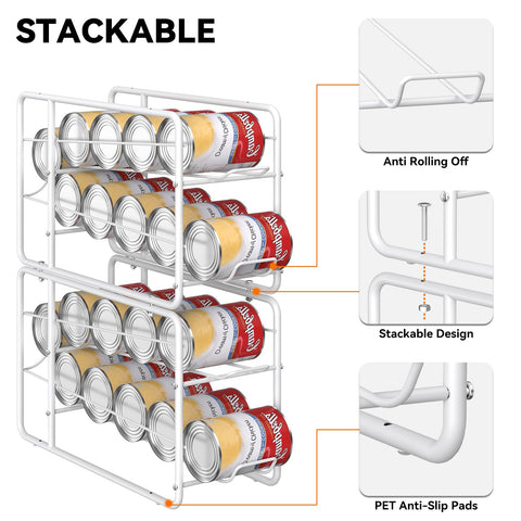 MOOACE organizador-latas-metalico-resistente: mantiene las latas estables.