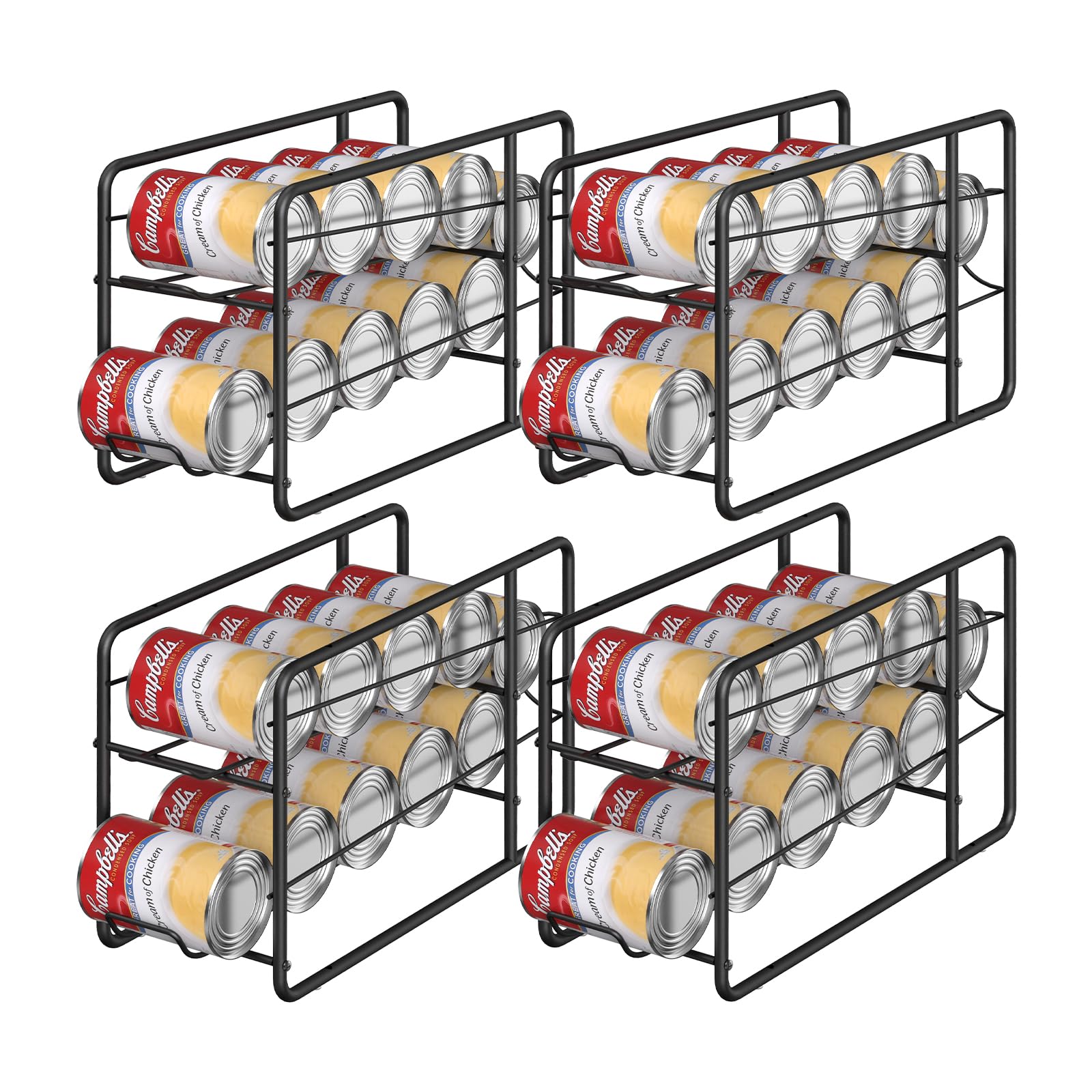 MOOACE: soporte para latas apilable, optimiza espacio en despensa.