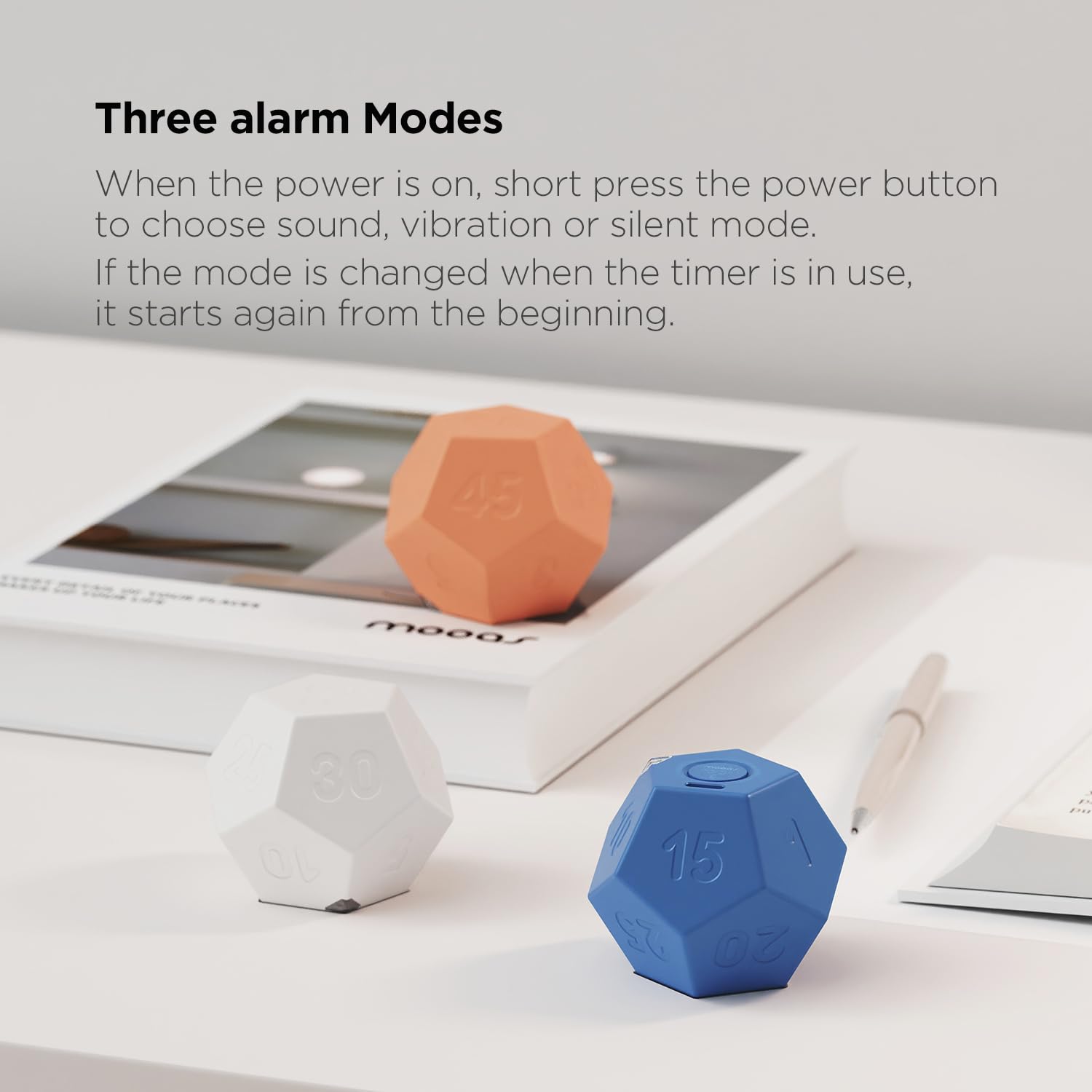temporizador Mooas en modo alarma sonora para cocina