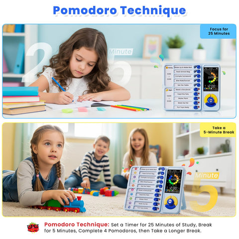 Mooking pomodoro para ritmo de trabajo y concentración sostenida.