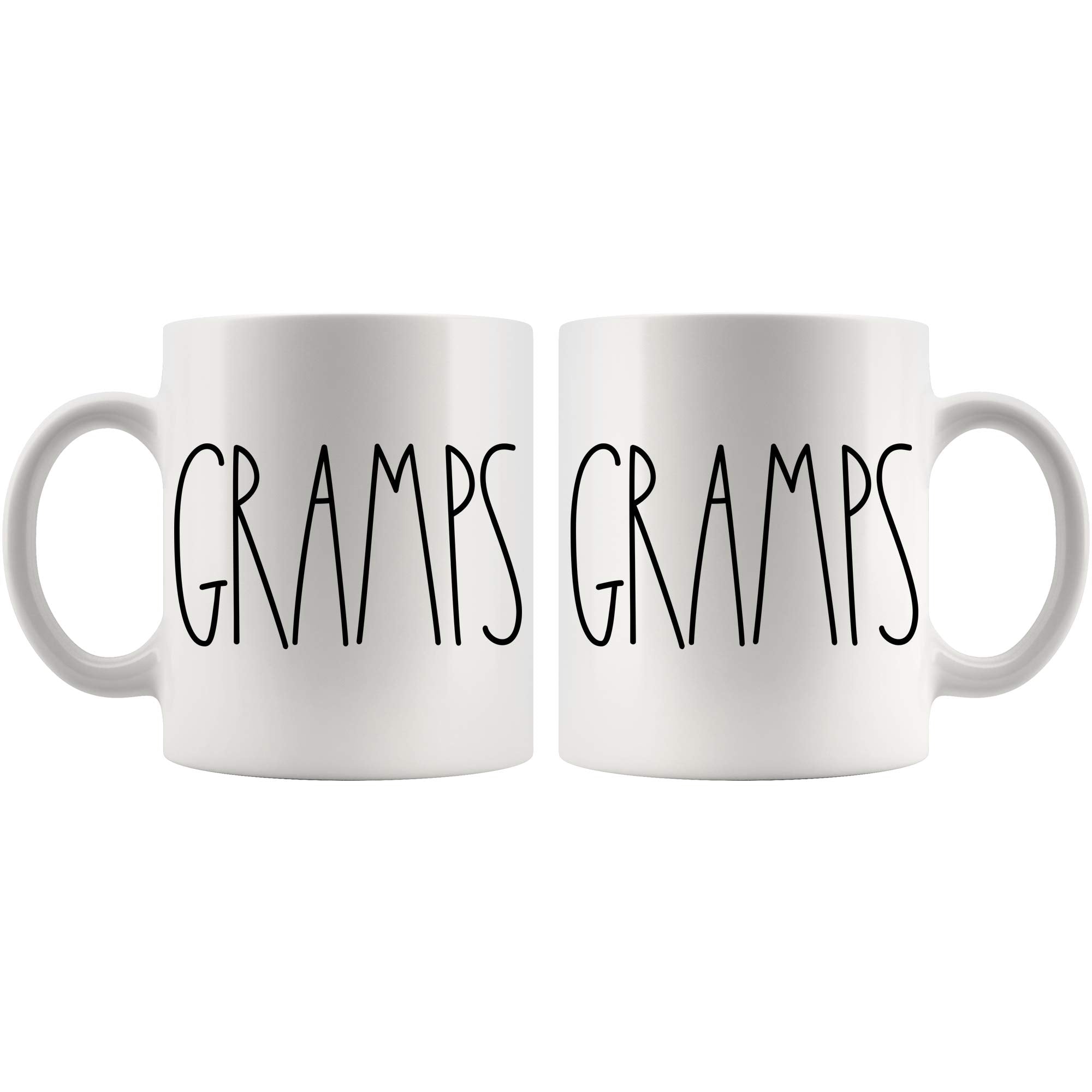 Moon9xx Gramps Taza, detalle de diseño, regalo sentimental para abuelos