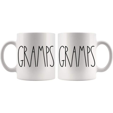 Moon9xx Gramps Taza, detalle de diseño, regalo sentimental para abuelos